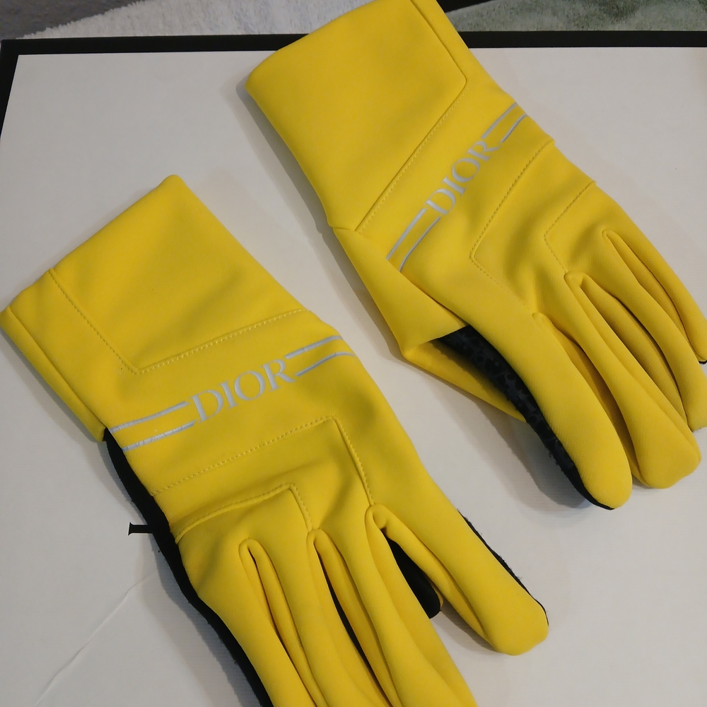 Dior Yellow and Black  Ski Gloves ( Check The Goggles In My Listings) - Picture 2 of 7
